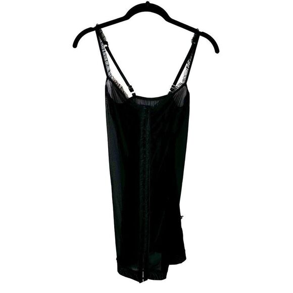 Victoria's Secret Sheer Mesh Hook And Eye Slip Lingerie Corset Cami Top Black Sm - Picture 1 of 4